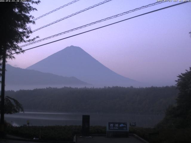 西湖からの富士山