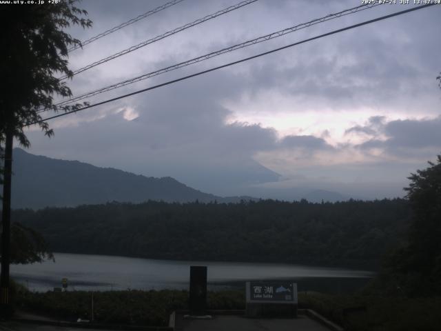 西湖からの富士山