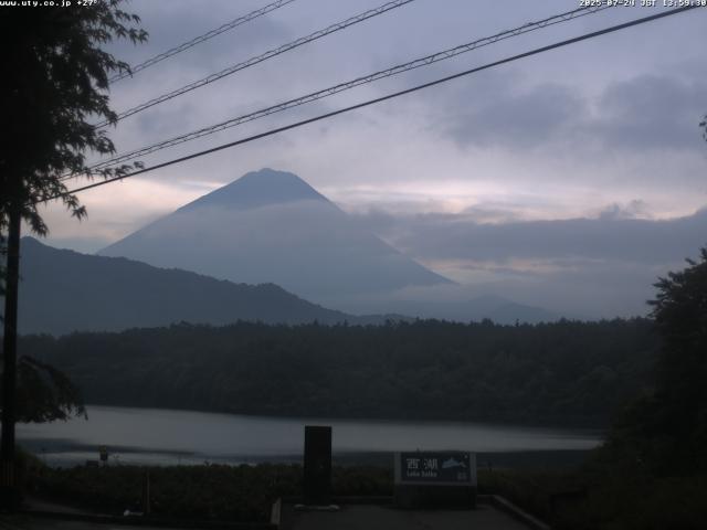 西湖からの富士山