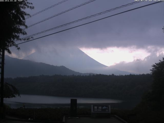 西湖からの富士山