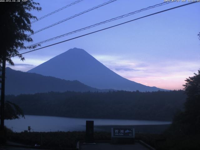 西湖からの富士山