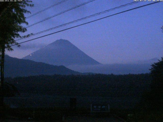 西湖からの富士山