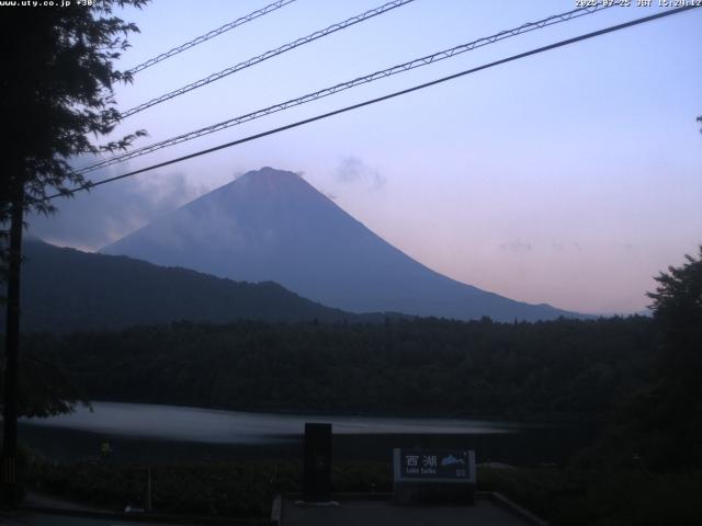 西湖からの富士山