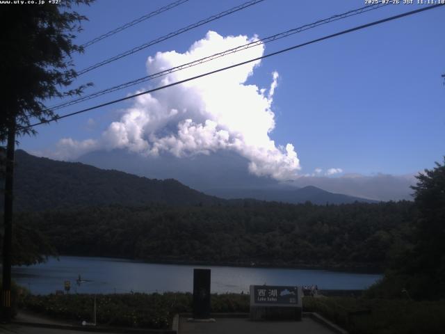 西湖からの富士山