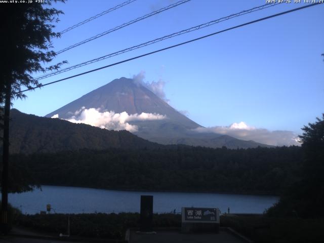 西湖からの富士山
