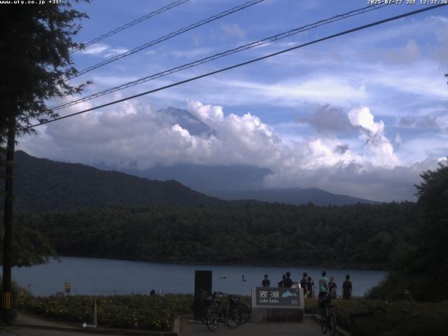 西湖からの富士山
