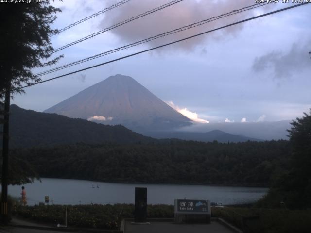 西湖からの富士山