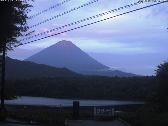 西湖からの富士山