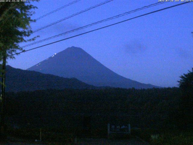 西湖からの富士山