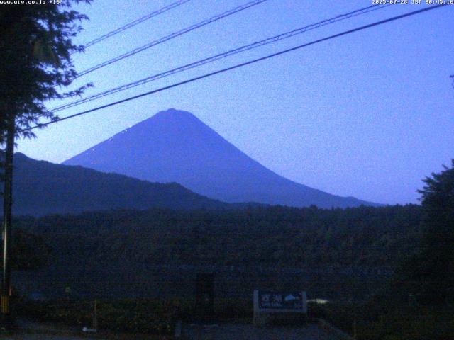 西湖からの富士山