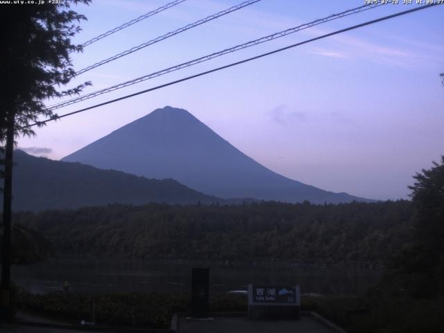 西湖からの富士山