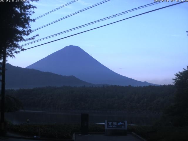 西湖からの富士山