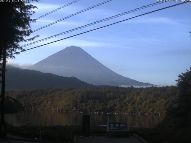 西湖からの富士山