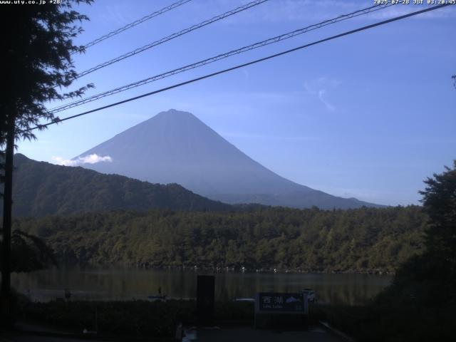 西湖からの富士山