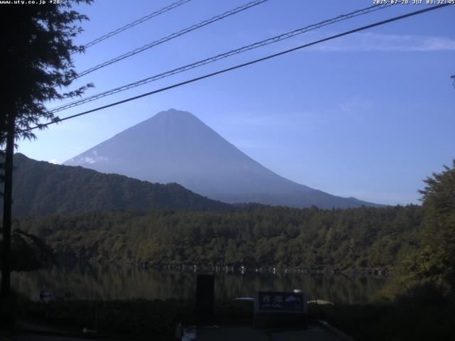 西湖からの富士山