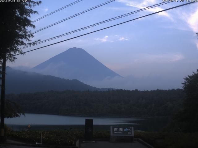 西湖からの富士山