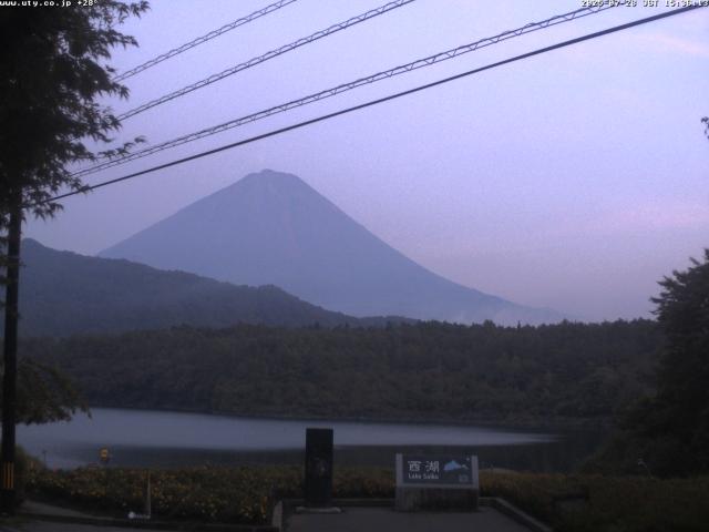 西湖からの富士山