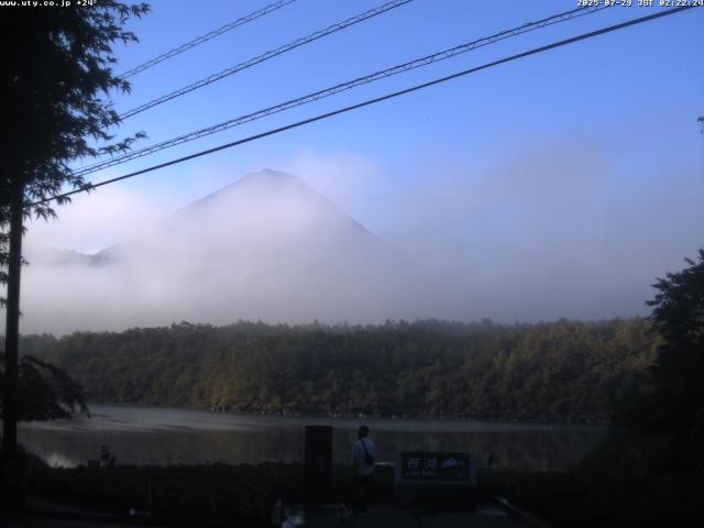 西湖からの富士山