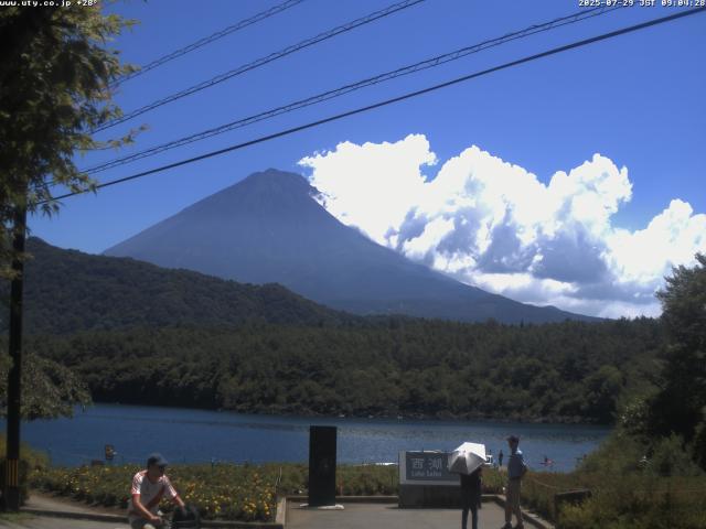 西湖からの富士山