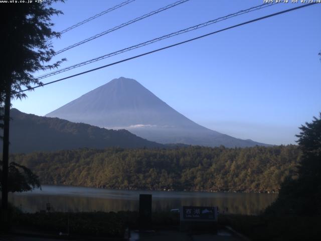 西湖からの富士山