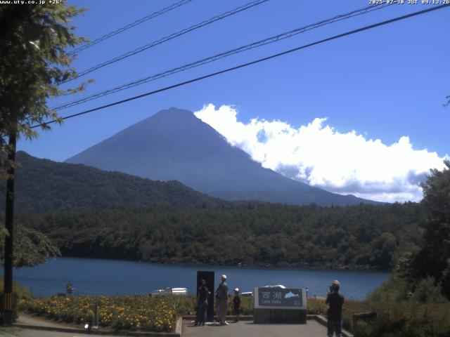西湖からの富士山