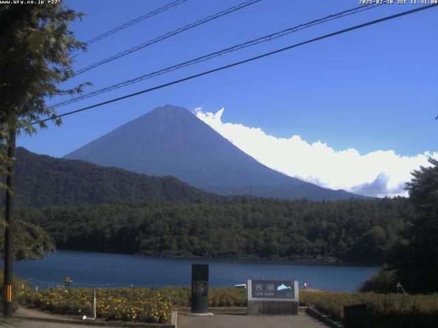 西湖からの富士山