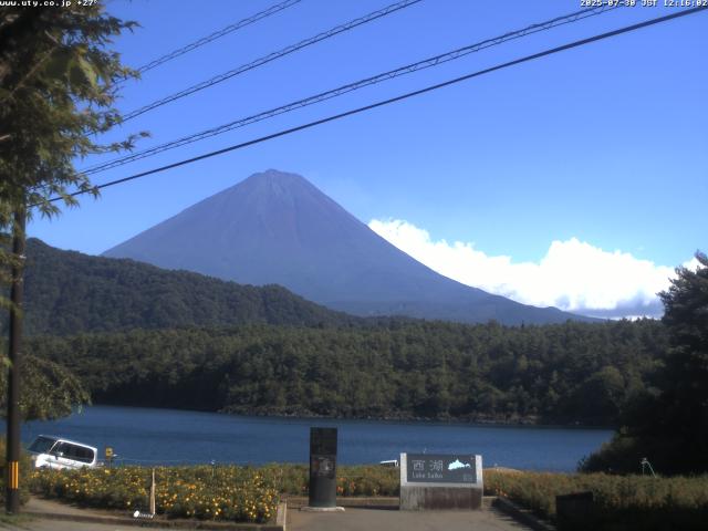 西湖からの富士山