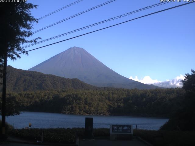 西湖からの富士山