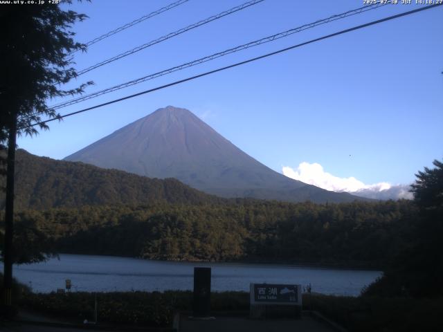 西湖からの富士山