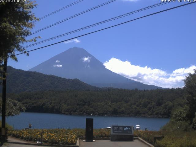 西湖からの富士山