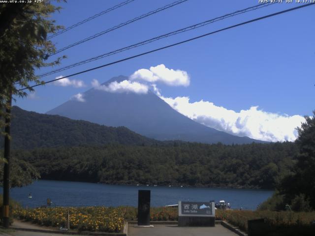 西湖からの富士山