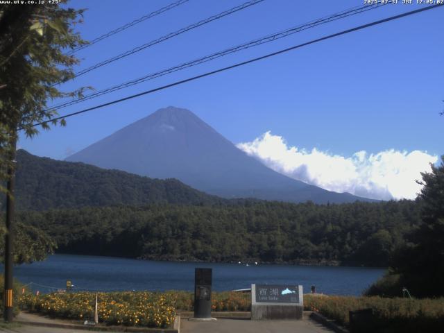 西湖からの富士山