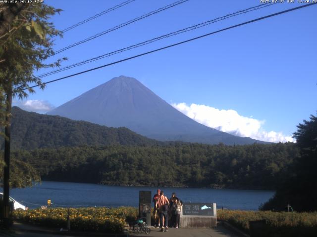 西湖からの富士山