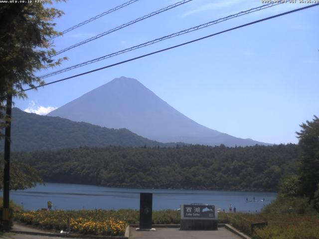 西湖からの富士山