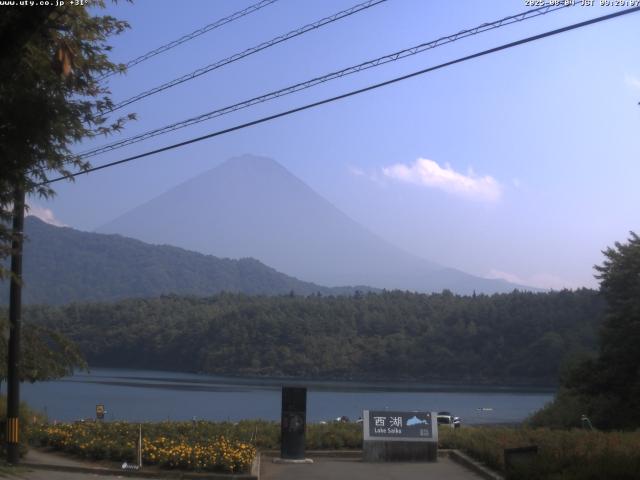 西湖からの富士山