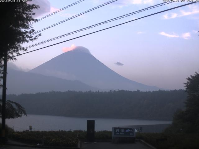 西湖からの富士山