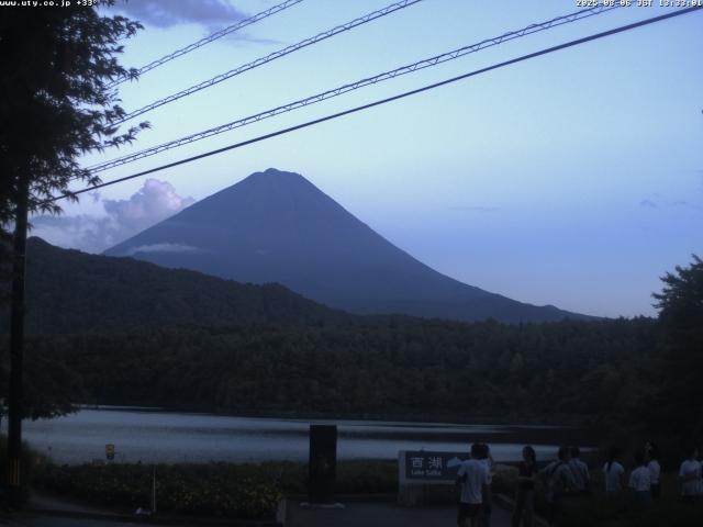 西湖からの富士山