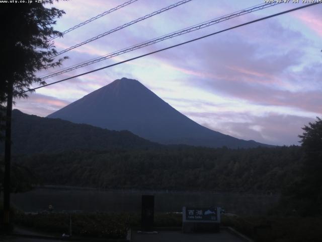 西湖からの富士山