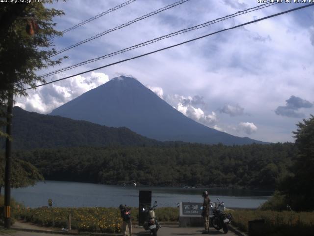 西湖からの富士山