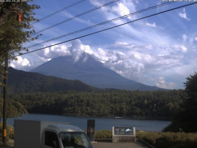 西湖からの富士山
