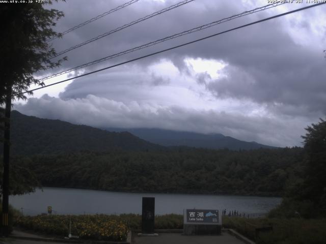 西湖からの富士山