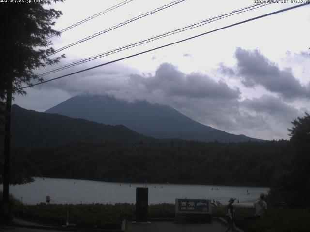 西湖からの富士山