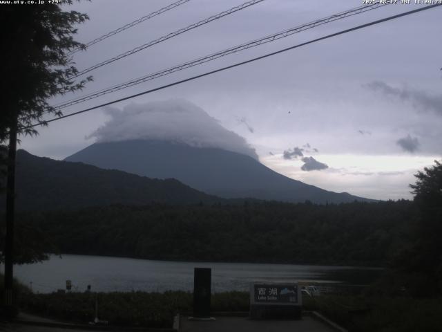 西湖からの富士山