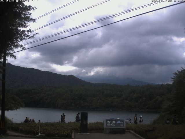 西湖からの富士山