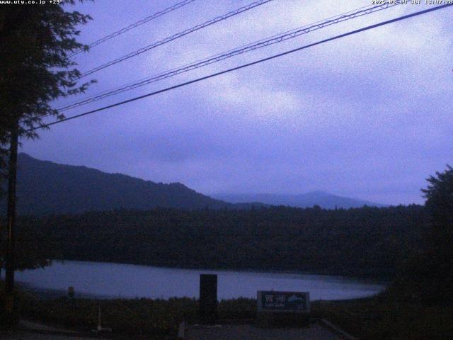 西湖からの富士山