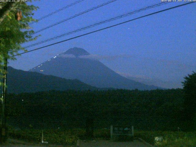 西湖からの富士山