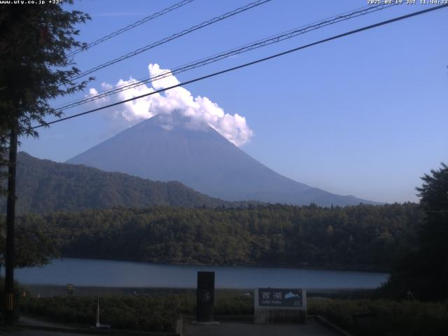 西湖からの富士山