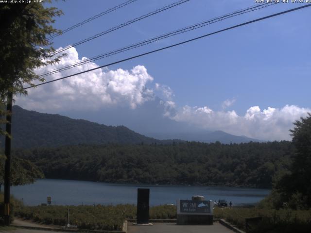 西湖からの富士山
