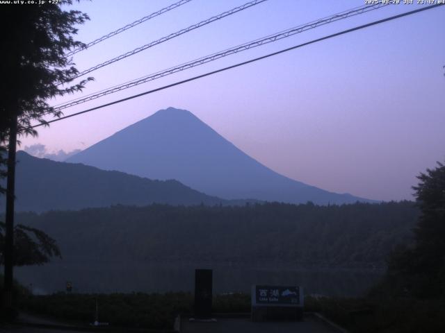 西湖からの富士山