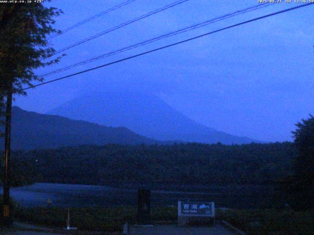 西湖からの富士山